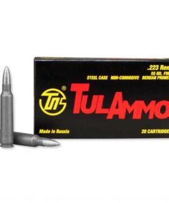 TulAmmo .223 Rem, 55 Grain FMJ Steel Case, 20 Rounds TA223550